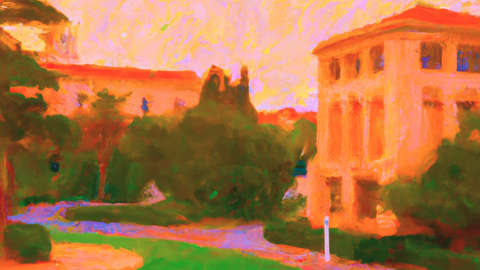 CSU campus art drawing