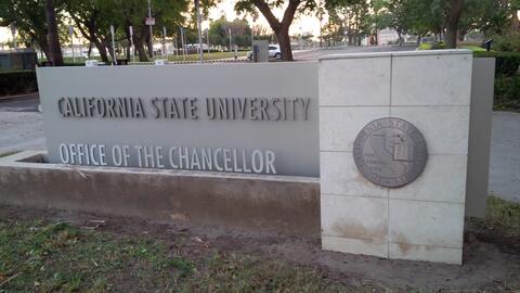 CSU Office of the Chancellor sign